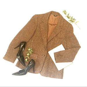 Vintage Brown Tweed Blazer